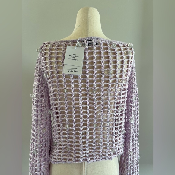 & Other Stories Purple Sweater in Small and Medium - Picture 5 of 10